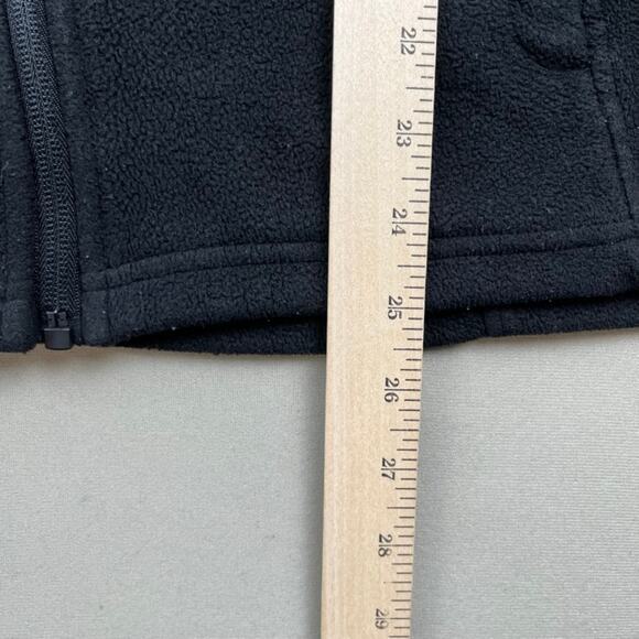 Vintage Bebe Fleece Jacket Womens Medium Black Sport Track Casual Full Zip y2k - Picture 9 of 10